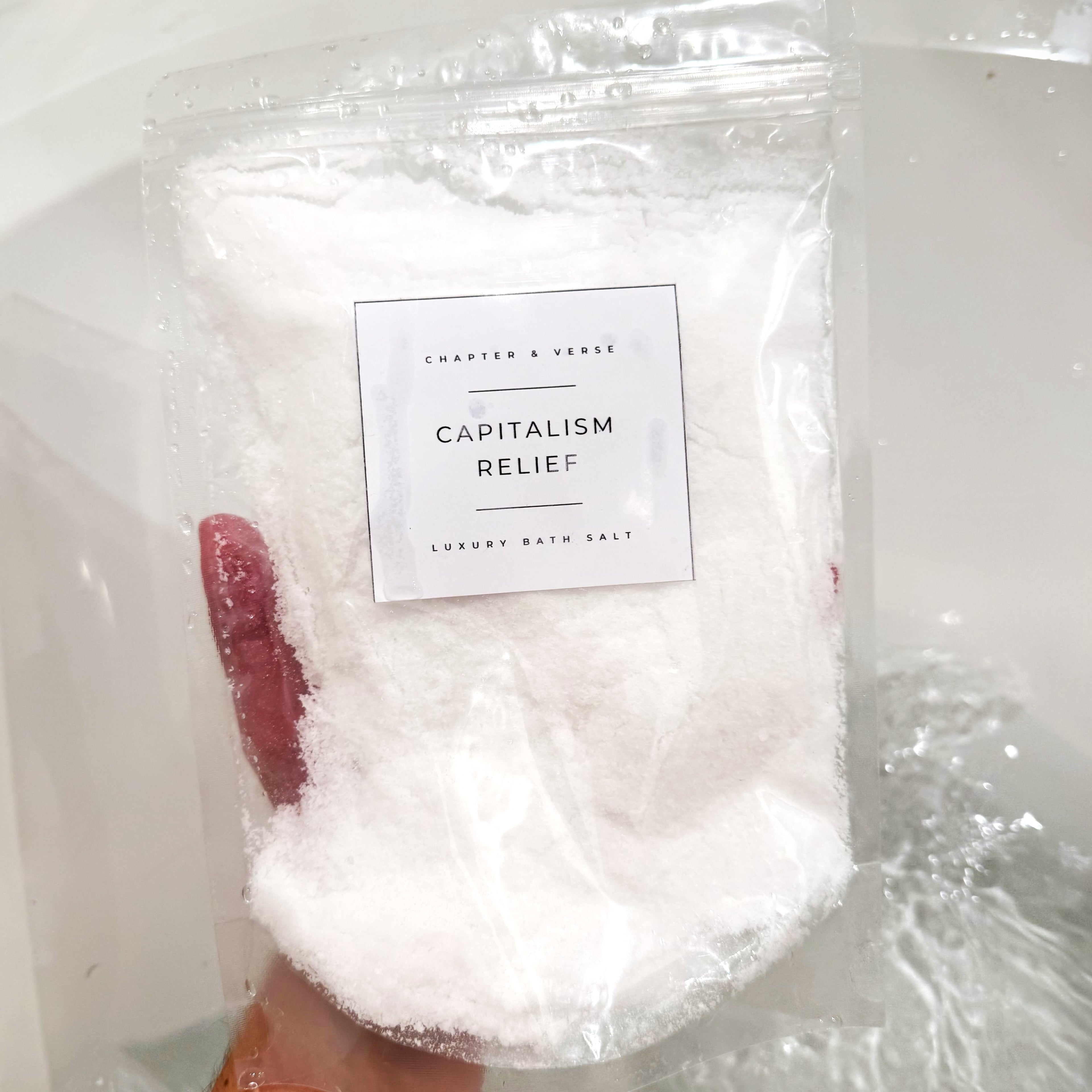 Capitalism Relief | Eucalyptus Peppermint and Menthol Luxury Fizzy Epsom Salt Mix