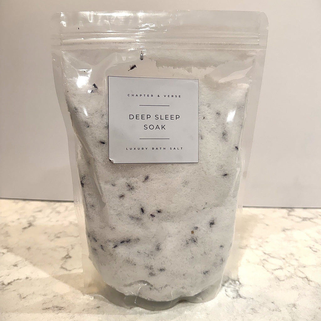 Deep Sleep Lavender and Menthol Luxury Fizzy Epsom Salt Mix