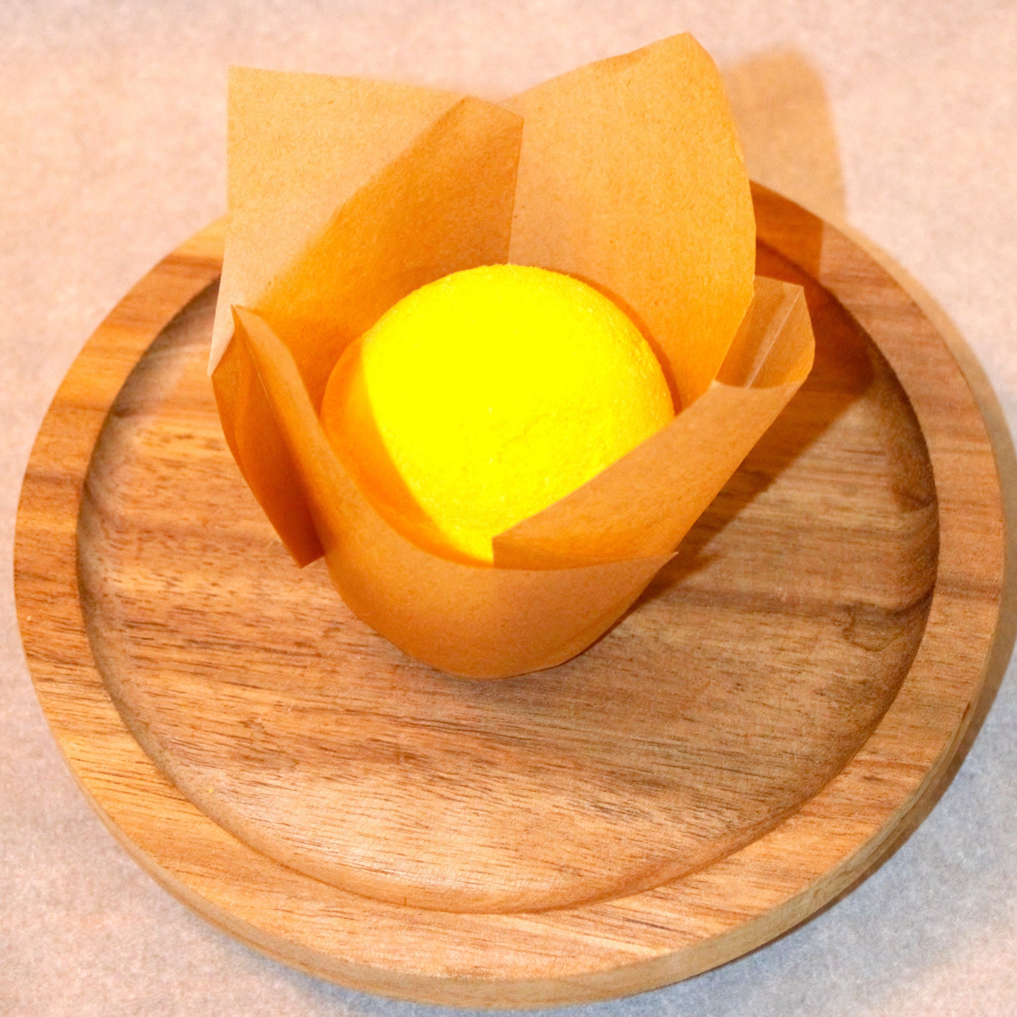 Signature Brazilian Orange and Coconut Bath Bomb in Packaging